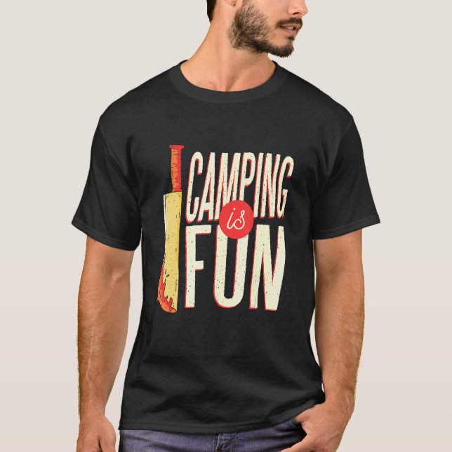 Halloween I Camping Knivar Camper Killer Scary Coo T Shirt (Framsida)