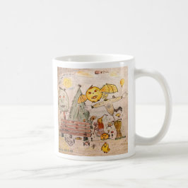 Halloween i din trädgård kaffemugg