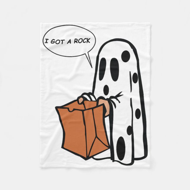 Halloween I Har A Sten Ghost Fleecefilt (Framsidan)