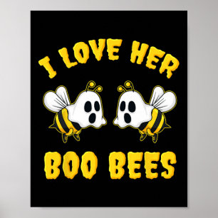 Halloween I Kärlek Hennes Boo Bees-Roligt Poster