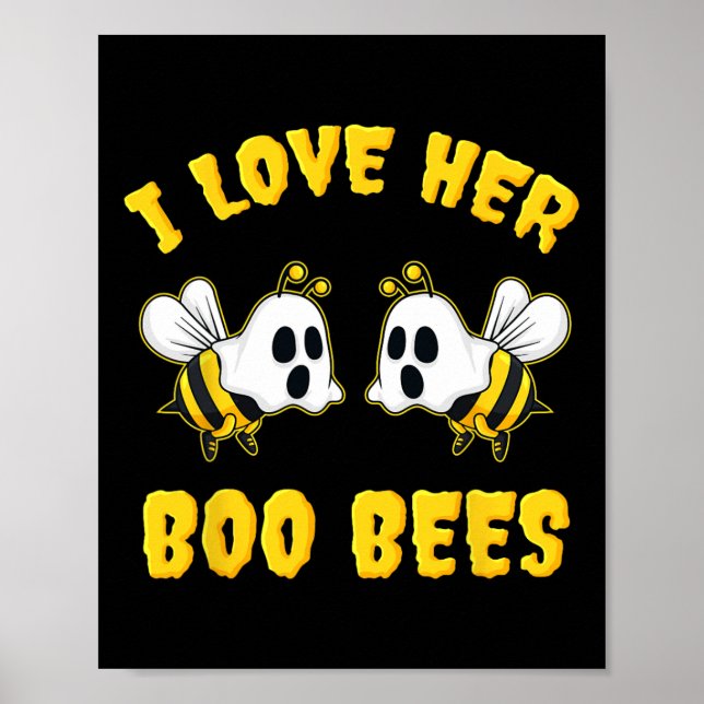 Halloween I Kärlek Hennes Boo Bees-Roligt Poster (Framsidan)