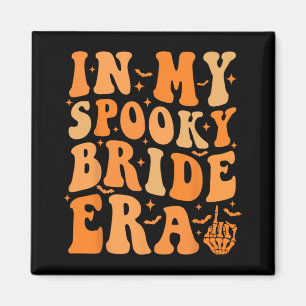 Halloween i min talesman Bride Era Groovy Bröllop Magnet