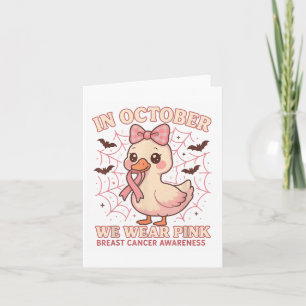Halloween i oktober, vi Bära Nk Breast Cancer Awar Kort
