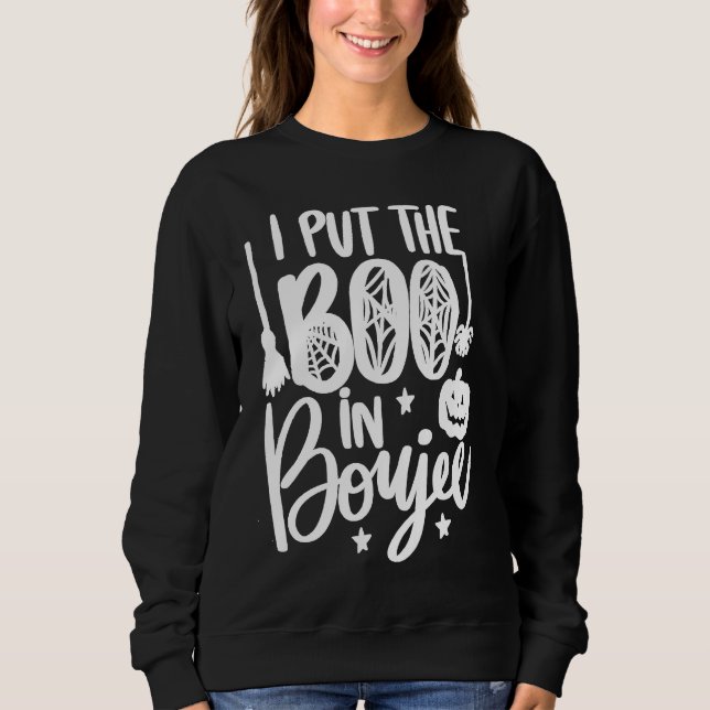 Halloween I Put The Boo In Boujee Pumpkin Ghost Sp T Shirt (Framsida)