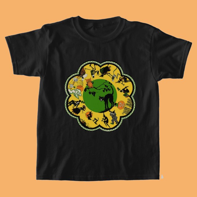 Halloween i rundan tee shirt (Skapare uppladdad)