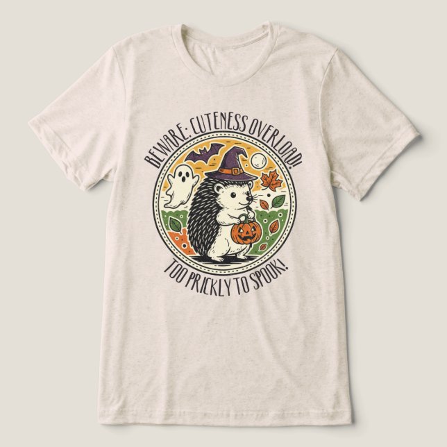 Halloween Igelkott T Shirt (Design Framsida)