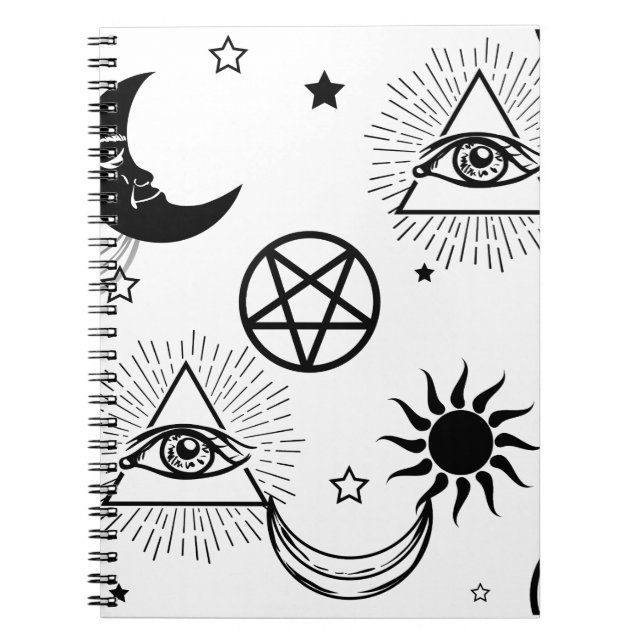 halloween illuminati öga anteckningsbok (Framsidan)