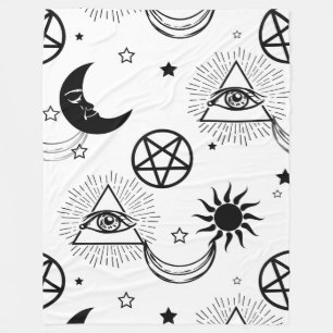 halloween illuminati öga fleecefilt