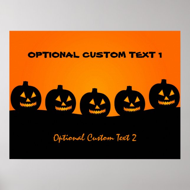 Halloween Illustration-anpassningsbarna poster (Framsidan)