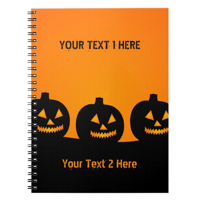 Halloween Illustration Anteckningsbok (Framsidan)