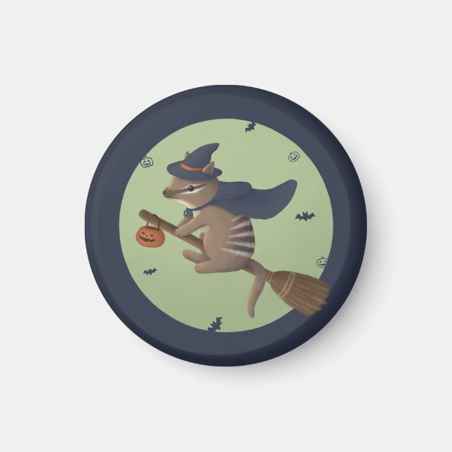 Halloween Illustration: guidenummer Magnet (Framsidan)