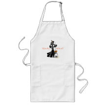 halloween-illustration i mode med en broom