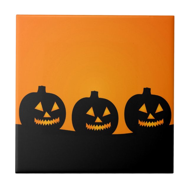 Halloween Illustration Kakelplatta (Framsidan)