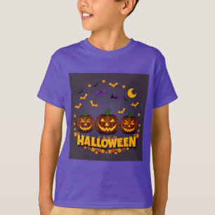 Halloween-illustration med jack-o'-lanterns t shirt