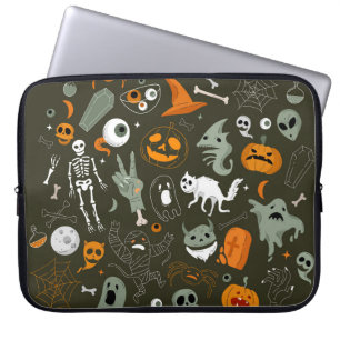 Halloween-illustration med Sign och Sybo Laptop Fodral