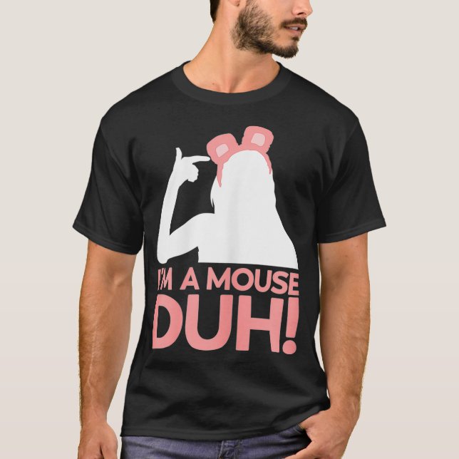 Halloween Im A Mouse Duh T Shirt (Framsida)