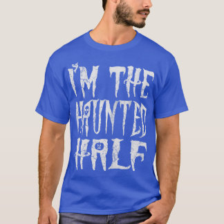 Halloween Im, den hemsökta halverade Paren-kostyme T Shirt