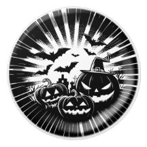 Halloween in black and white