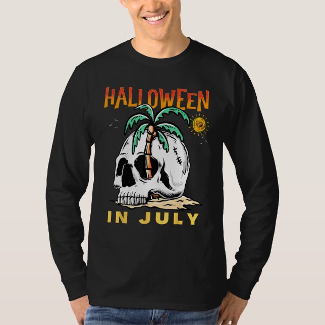 Halloween in July  Summer Vacation Beach Family Tr T Shirt (Framsida)