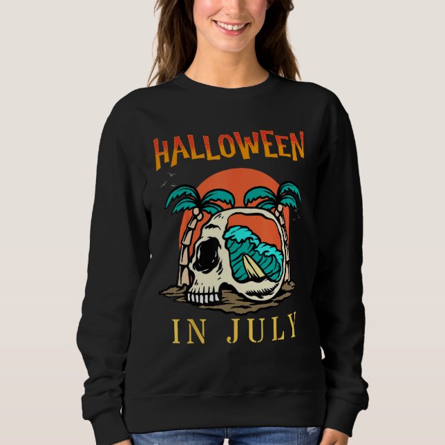 Halloween in July  Summer Vacation Beach Family Tr T Shirt (Framsida)