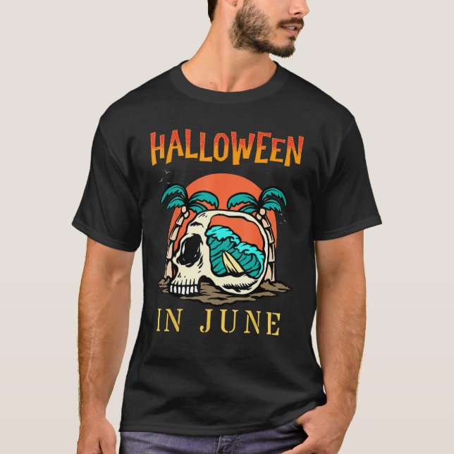 Halloween in June  Summer Vacation Beach Family Tr T Shirt (Framsida)