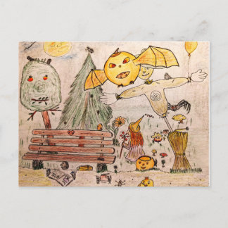 Halloween in your backyard meddelande vykort