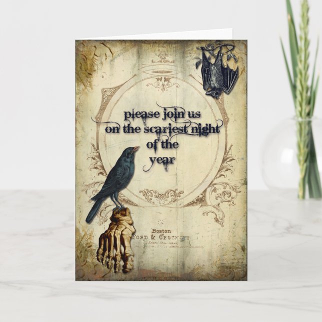 Halloween inbjudan (Framsida)