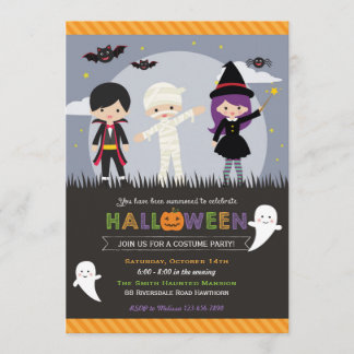 Halloween inbjudan/halloween festinbjudan inbjudningar