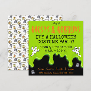 Halloween-inbjudan Inbjudningar
