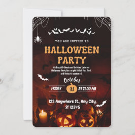 Halloween-inbjudan Inbjudningar