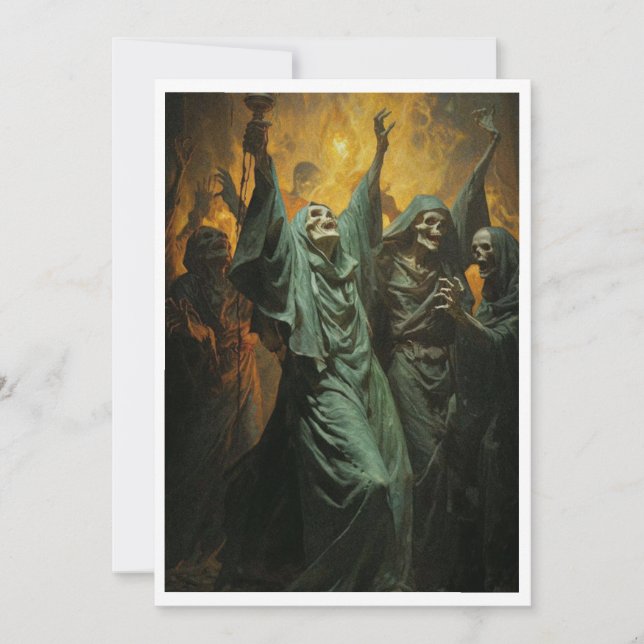 Halloween-inbjudan Inbjudningar (Framsida)