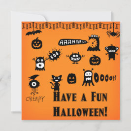 Halloween-inbjudan Inbjudningar