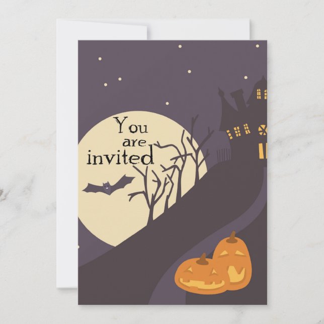 Halloween-inbjudan Inbjudningar (Framsida)