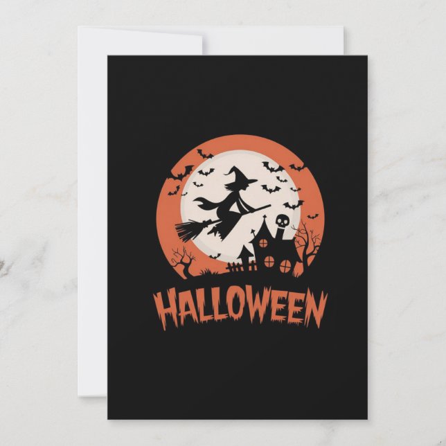 Halloween-inbjudan Inbjudningar (Framsida)