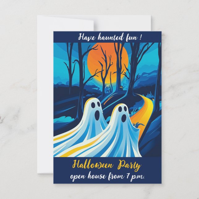 Halloween-inbjudan Inbjudningar (Framsida)