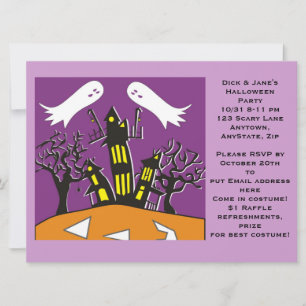 Halloween-inbjudan Inbjudningar