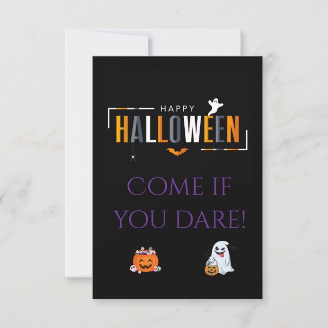 halloween-inbjudan inbjudningar (Framsida)