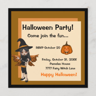 Halloween-inbjudan Inbjudningar