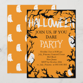 Halloween-inbjudan Inbjudningar