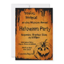 Halloween-inbjudan med Pumpkin