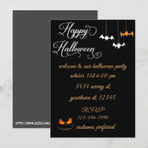 Halloween-inbjudan skriv din text