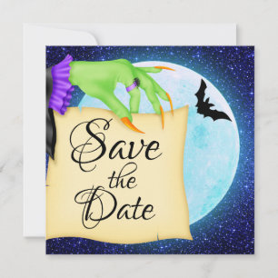 Halloween-inbjudan Spara Datumet