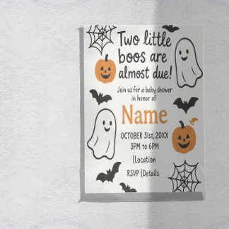 Halloween-inbjudan till babyvisningsprogram | Twil Inbjudningar