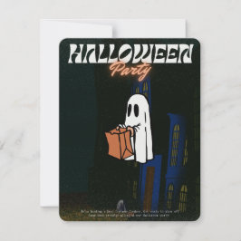 Halloween-inbjudan till de övergivna inbjudningar