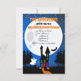 Halloween-inbjudan till hemmet inbjudningar