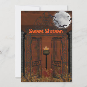 Halloween, inbjudan till Sweet sixteen