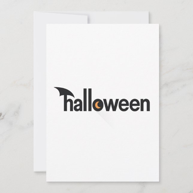 Halloween Inbjudningar (Baksida)