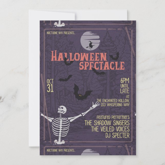 Halloween Inbjudningar (Framsida)