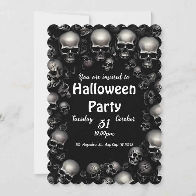 Halloween Inbjudningar (Framsida)
