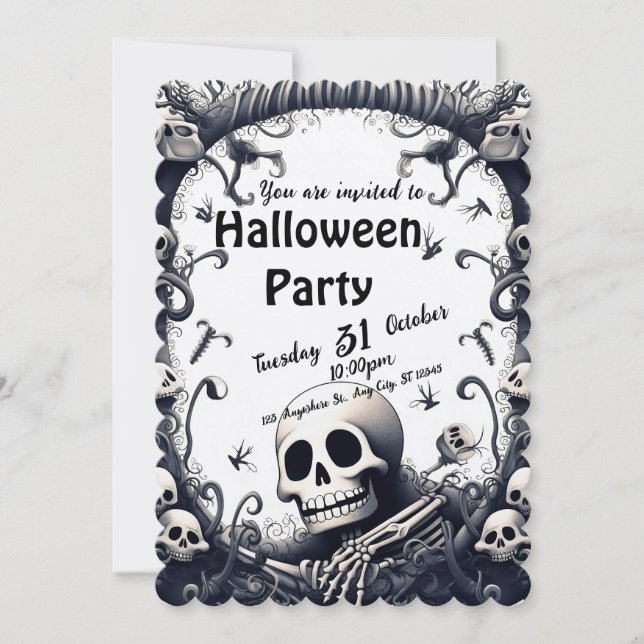 Halloween Inbjudningar (Framsida)